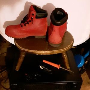 Timberland Shoes - Timberland ladies reflective red boot Timberland Shoes - Timberland ladies reflective red boot